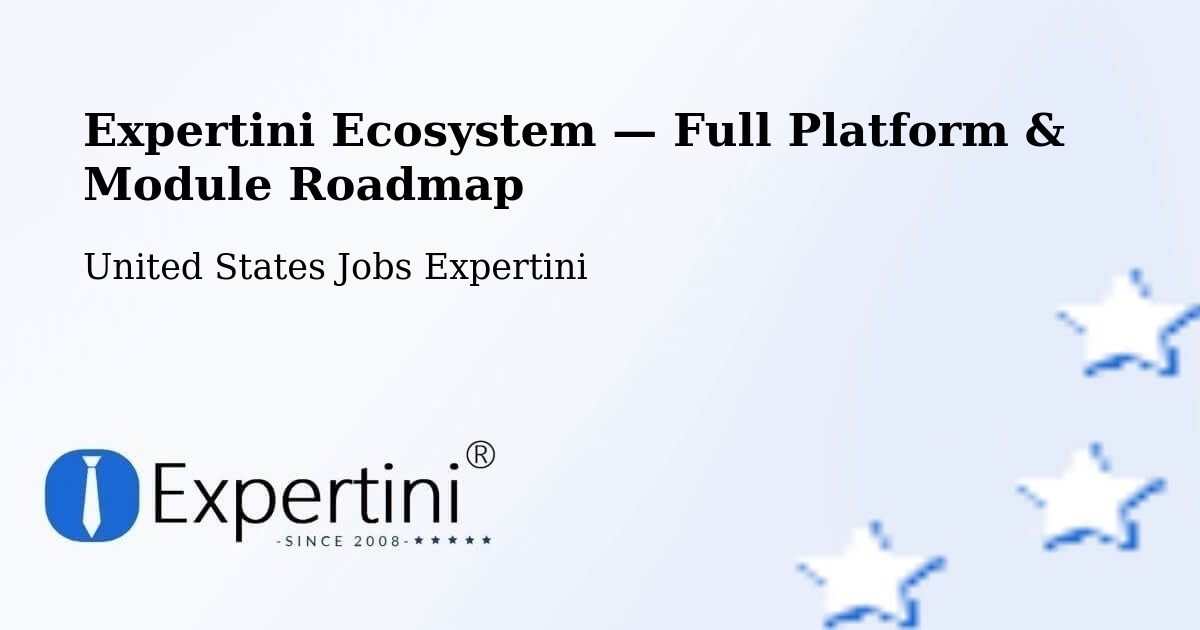 Expertini Ecosystem — Full Platform & Module Roadmap – Burbank